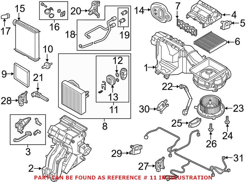 VW A/C Expansion Valve 3QF898967 - Genuine VW/Audi